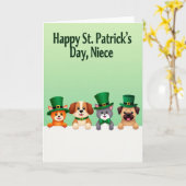 Carte de vacances festive pour animaux (Fleur jaune)