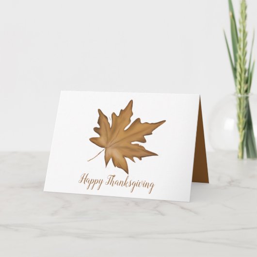 Carte de vacances Feuilles d'Automne (Devant)
