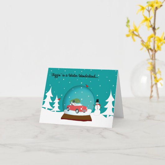 Carte de vacances Figaro (Fleur jaune)