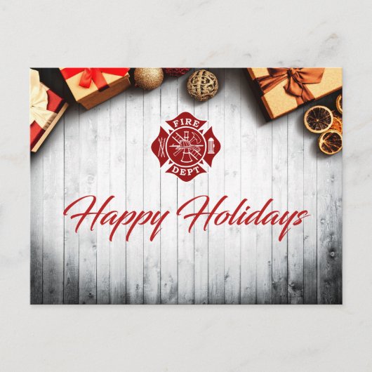 Carte de vacances Firefighter (Devant)