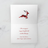 Carte de vacances Flaid Plaid Reindeer (Intérieur)