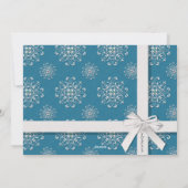 Carte de vacances Flat de neige bleu Gems Flat (Dos)