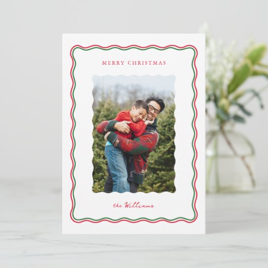 Carte de vacances Flat Moderne (Debout devant)