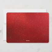 Carte de vacances Fleur Rouge Noël (Dos)