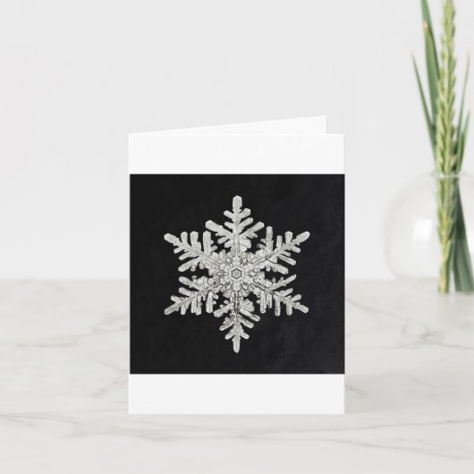 Carte de vacances flocon de neige 3 (Devant)