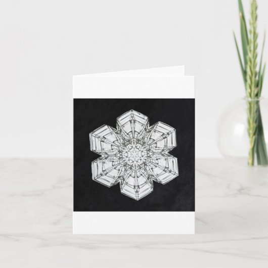 Carte de vacances flocon de neige 5 (Devant)
