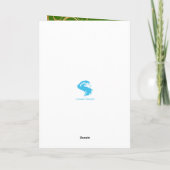 Carte de vacances florale aux oeufs de Pâques (Dos)