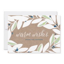 Carte de vacances florales Bay Leaf Sprigs