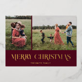 Carte de vacances Foil (Recto)