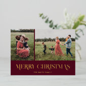 Carte de vacances Foil (Debout devant)