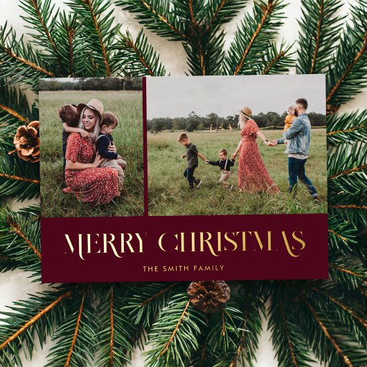 Carte de vacances Foil