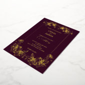 Carte de vacances Foil en or faire-part de mariage (Rotation)