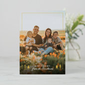 Carte de vacances Foil Foil Arbre de Noël simple (Debout devant)