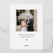 Carte de vacances FOIL Marié (Verso)