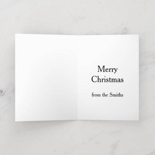 Carte de vacances Foil pliée (Couchage intérieur)