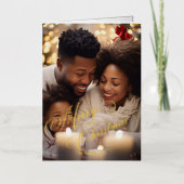 Carte de vacances Foil pliée (Recto)