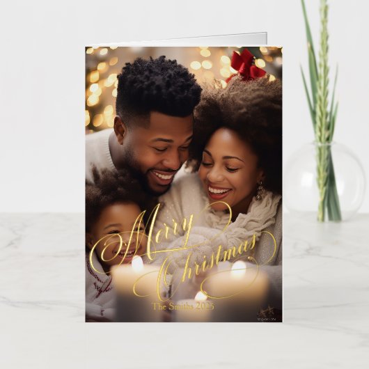 Carte de vacances Foil pliée (Recto)