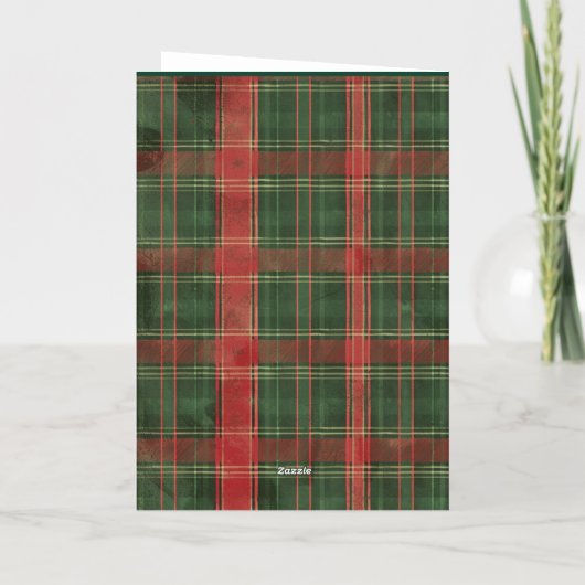 Carte de vacances Foil pliée (Verso)