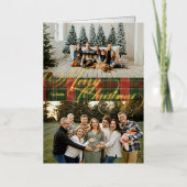 Carte de vacances Foil pliée (Recto)