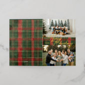 Carte de vacances Foil pliée (Mise à l'extérieur)