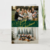 Carte de vacances Foil pliée (Recto)