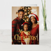 Carte de vacances Foil pliée (Recto)