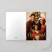 Carte de vacances Foil pliée (Mise à l'extérieur)