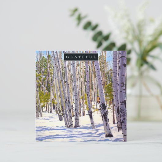 Carte de vacances Forest of Aspen Trees (Debout devant)