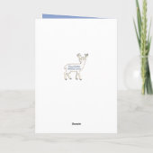 Carte de vacances Frosty Deer Silhouette (Dos)