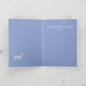 Carte de vacances Frosty Deer Silhouette (Intérieur)