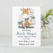 Carte de vacances Giraffe (Debout devant)