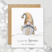 Carte de vacances Gnome Budget Noël