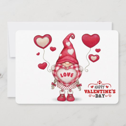 Carte de vacances Gnome Valentines (Devant)