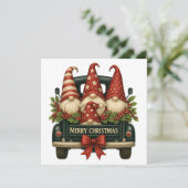 Carte de vacances Gnomes de Noël (Debout devant)