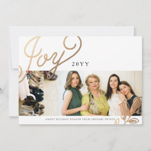 Carte de vacances Gold Branches