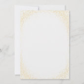 Carte de vacances Gold Glimmer Snow Globe (Dos)