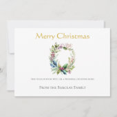 Carte de vacances Gold Joyeux Noël (Devant)