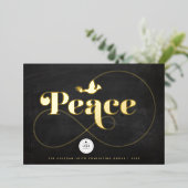 Carte de vacances Golden Peace And Dove Business F (Debout devant)