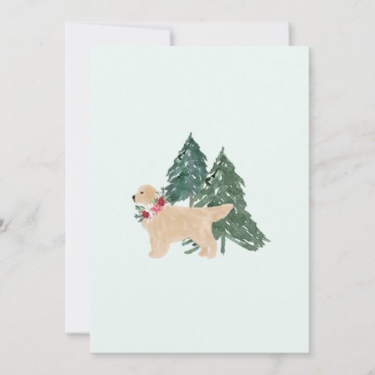 Carte de vacances Golden Retriever (Devant)