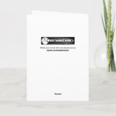 Carte de vacances Goth Goth pas si brillante (Dos)