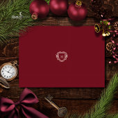 Carte de vacances gothique pliée vintage