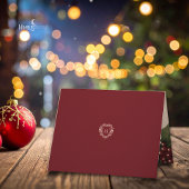 Carte de vacances gothique vintage pliée