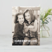 Carte de vacances Gras Rouge et Blanc (Debout devant)