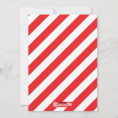 Carte de vacances Gras Rouge et Blanc (Dos)