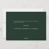 Carte de vacances Green Flat avec photo (Dos)