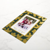 Carte de vacances Green Gold Foil (Rotation)