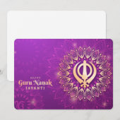 Carte de vacances Guru Nanak (Devant / Derrière)