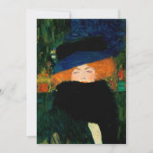 Carte de vacances Gustav Klimt "Lady with Casquett (Devant)