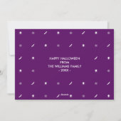 Carte de vacances Halloween Trick Or Treat Photo (Dos)