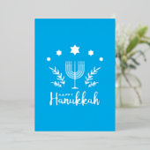 Carte de vacances Hannukah foil (Debout devant)